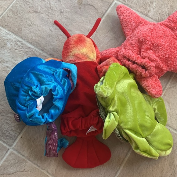 Set of 4 Ocean themed Hand Puppets - So Cute! - Picture 2 of 7